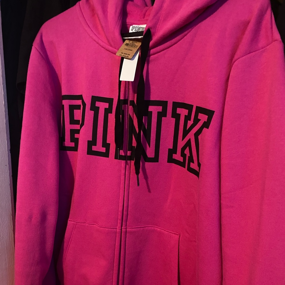 Magenta love pink hoodie